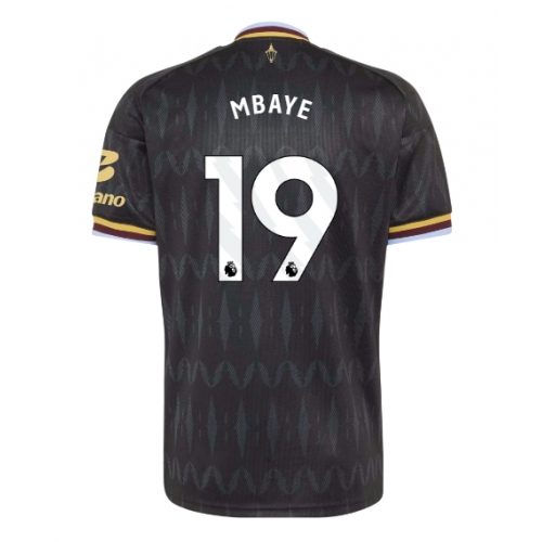 Aston Villa Ibrahim Mbaye #19 Maglia Gara Trasferta Repliche 2026-27 Maniche Corte Aston Villa Ibrahim Mbaye #19 Maglia Gara Trasferta Repliche 2026-27 Maniche Corte
